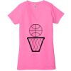 Ladies' Jersey Short-Sleeve Deep V-Neck T-Shirt Thumbnail