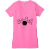 Ladies' Jersey Short-Sleeve Deep V-Neck T-Shirt Thumbnail