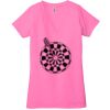 Ladies' Jersey Short-Sleeve Deep V-Neck T-Shirt Thumbnail