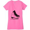 Ladies' Jersey Short-Sleeve Deep V-Neck T-Shirt Thumbnail