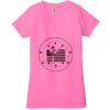 Ladies' Jersey Short-Sleeve Deep V-Neck T-Shirt Thumbnail