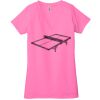 Ladies' Jersey Short-Sleeve Deep V-Neck T-Shirt Thumbnail