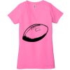 Ladies' Jersey Short-Sleeve Deep V-Neck T-Shirt Thumbnail