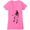 Ladies' Jersey Short-Sleeve Deep V-Neck T-Shirt Thumbnail