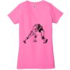 Ladies' Jersey Short-Sleeve Deep V-Neck T-Shirt Thumbnail