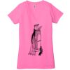 Ladies' Jersey Short-Sleeve Deep V-Neck T-Shirt Thumbnail