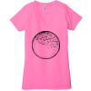 Ladies' Jersey Short-Sleeve Deep V-Neck T-Shirt Thumbnail