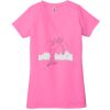 Ladies' Jersey Short-Sleeve Deep V-Neck T-Shirt Thumbnail