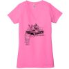 Ladies' Jersey Short-Sleeve Deep V-Neck T-Shirt Thumbnail