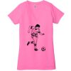 Ladies' Jersey Short-Sleeve Deep V-Neck T-Shirt Thumbnail