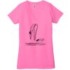 Ladies' Jersey Short-Sleeve Deep V-Neck T-Shirt Thumbnail