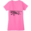 Ladies' Jersey Short-Sleeve Deep V-Neck T-Shirt Thumbnail