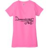 Ladies' Jersey Short-Sleeve Deep V-Neck T-Shirt Thumbnail