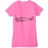 Ladies' Jersey Short-Sleeve Deep V-Neck T-Shirt Thumbnail