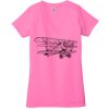Ladies' Jersey Short-Sleeve Deep V-Neck T-Shirt Thumbnail