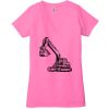 Ladies' Jersey Short-Sleeve Deep V-Neck T-Shirt Thumbnail