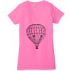 Ladies' Jersey Short-Sleeve Deep V-Neck T-Shirt Thumbnail