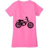 Ladies' Jersey Short-Sleeve Deep V-Neck T-Shirt Thumbnail