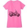 Ladies' Jersey Short-Sleeve Deep V-Neck T-Shirt Thumbnail