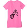 Ladies' Jersey Short-Sleeve Deep V-Neck T-Shirt Thumbnail