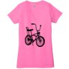 Ladies' Jersey Short-Sleeve Deep V-Neck T-Shirt Thumbnail