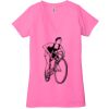 Ladies' Jersey Short-Sleeve Deep V-Neck T-Shirt Thumbnail