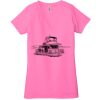 Ladies' Jersey Short-Sleeve Deep V-Neck T-Shirt Thumbnail