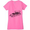 Ladies' Jersey Short-Sleeve Deep V-Neck T-Shirt Thumbnail