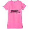 Ladies' Jersey Short-Sleeve Deep V-Neck T-Shirt Thumbnail