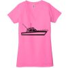 Ladies' Jersey Short-Sleeve Deep V-Neck T-Shirt Thumbnail