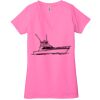 Ladies' Jersey Short-Sleeve Deep V-Neck T-Shirt Thumbnail