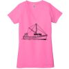 Ladies' Jersey Short-Sleeve Deep V-Neck T-Shirt Thumbnail
