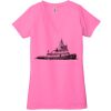 Ladies' Jersey Short-Sleeve Deep V-Neck T-Shirt Thumbnail