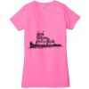 Ladies' Jersey Short-Sleeve Deep V-Neck T-Shirt Thumbnail