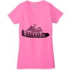 Ladies' Jersey Short-Sleeve Deep V-Neck T-Shirt Thumbnail