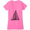 Ladies' Jersey Short-Sleeve Deep V-Neck T-Shirt Thumbnail