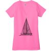 Ladies' Jersey Short-Sleeve Deep V-Neck T-Shirt Thumbnail