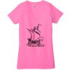 Ladies' Jersey Short-Sleeve Deep V-Neck T-Shirt Thumbnail