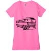 Ladies' Jersey Short-Sleeve Deep V-Neck T-Shirt Thumbnail