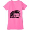 Ladies' Jersey Short-Sleeve Deep V-Neck T-Shirt Thumbnail