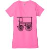 Ladies' Jersey Short-Sleeve Deep V-Neck T-Shirt Thumbnail