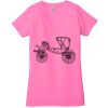 Ladies' Jersey Short-Sleeve Deep V-Neck T-Shirt Thumbnail