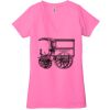 Ladies' Jersey Short-Sleeve Deep V-Neck T-Shirt Thumbnail