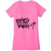 Ladies' Jersey Short-Sleeve Deep V-Neck T-Shirt Thumbnail