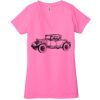 Ladies' Jersey Short-Sleeve Deep V-Neck T-Shirt Thumbnail