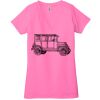 Ladies' Jersey Short-Sleeve Deep V-Neck T-Shirt Thumbnail