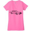Ladies' Jersey Short-Sleeve Deep V-Neck T-Shirt Thumbnail