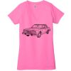 Ladies' Jersey Short-Sleeve Deep V-Neck T-Shirt Thumbnail