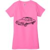 Ladies' Jersey Short-Sleeve Deep V-Neck T-Shirt Thumbnail