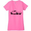 Ladies' Jersey Short-Sleeve Deep V-Neck T-Shirt Thumbnail